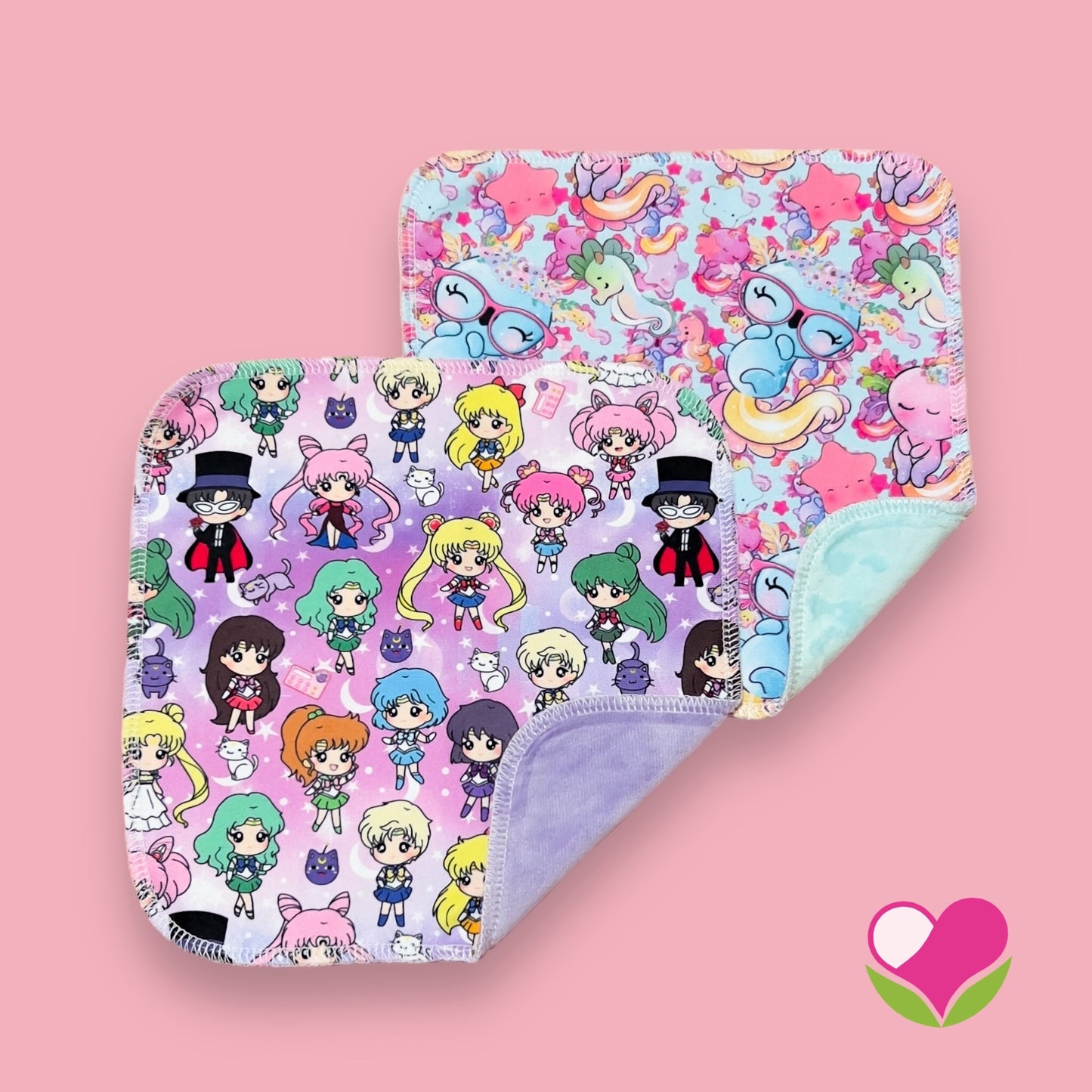 Pack 2 wipes desmaquillantes sailor ajolotes 22 cms