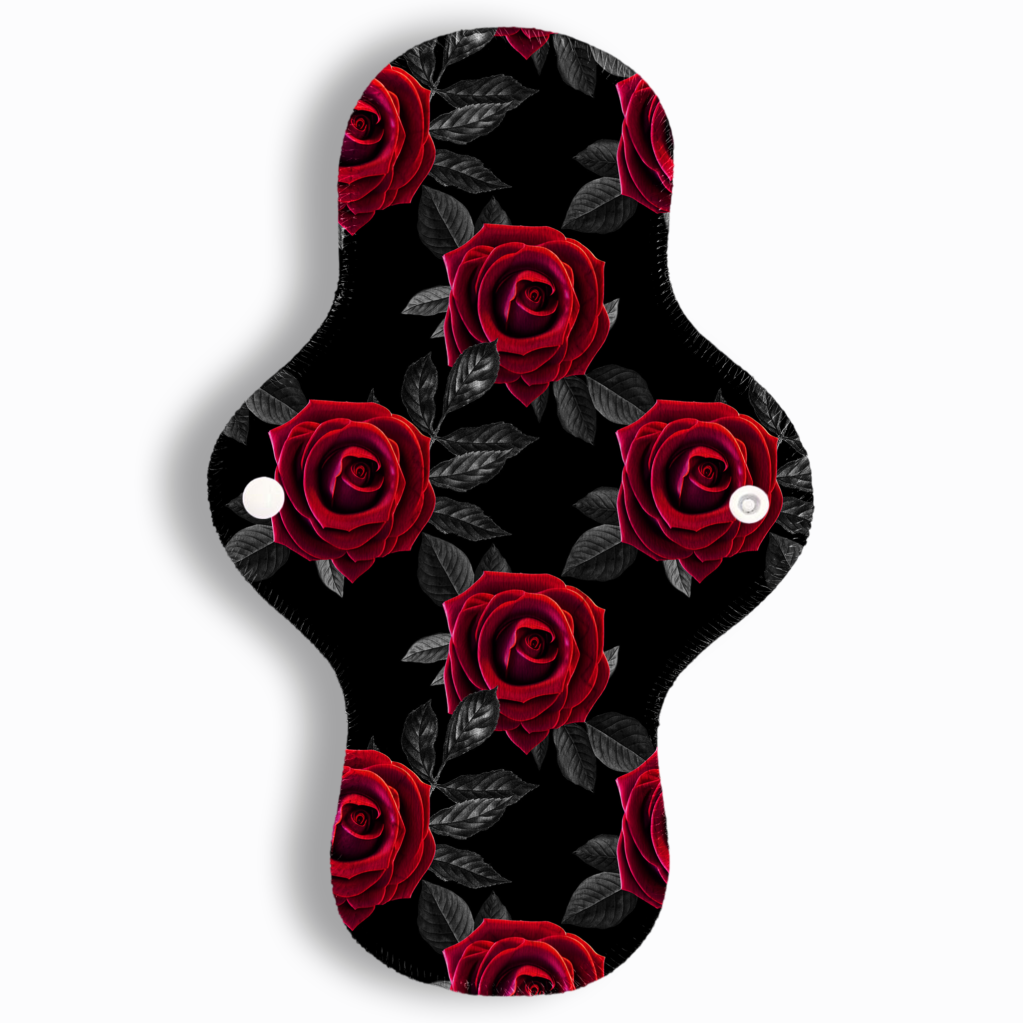 Abundante rosas rojas fondo negro 29 cms