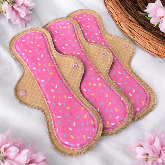 Pack 3 toallas nocturnas helado 36 cms