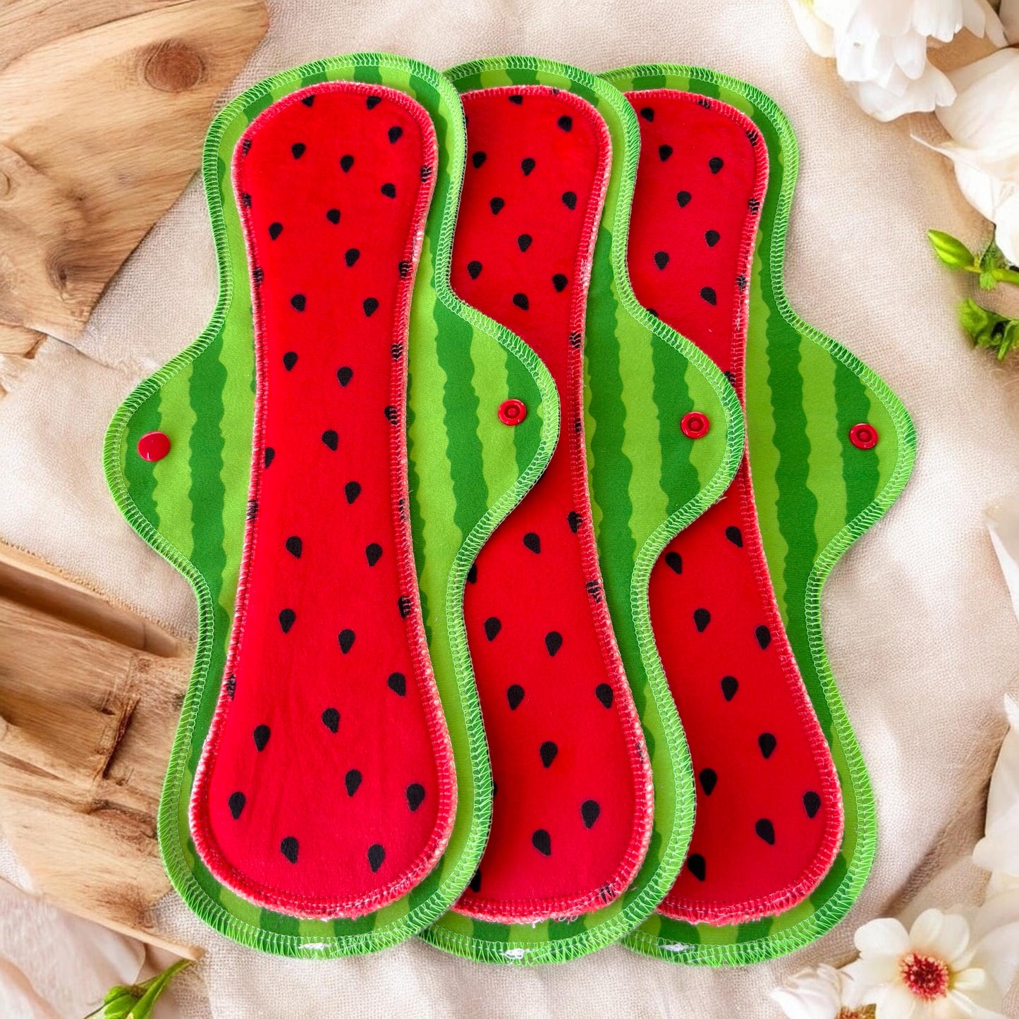 Pack 3 toallas nocturnas sandia 36 cms