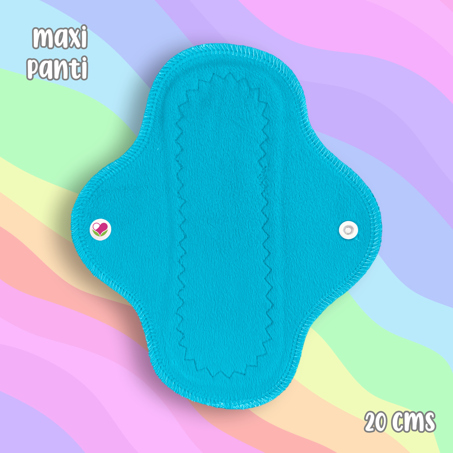 Maxi panti protector minky turquesa 20 cms