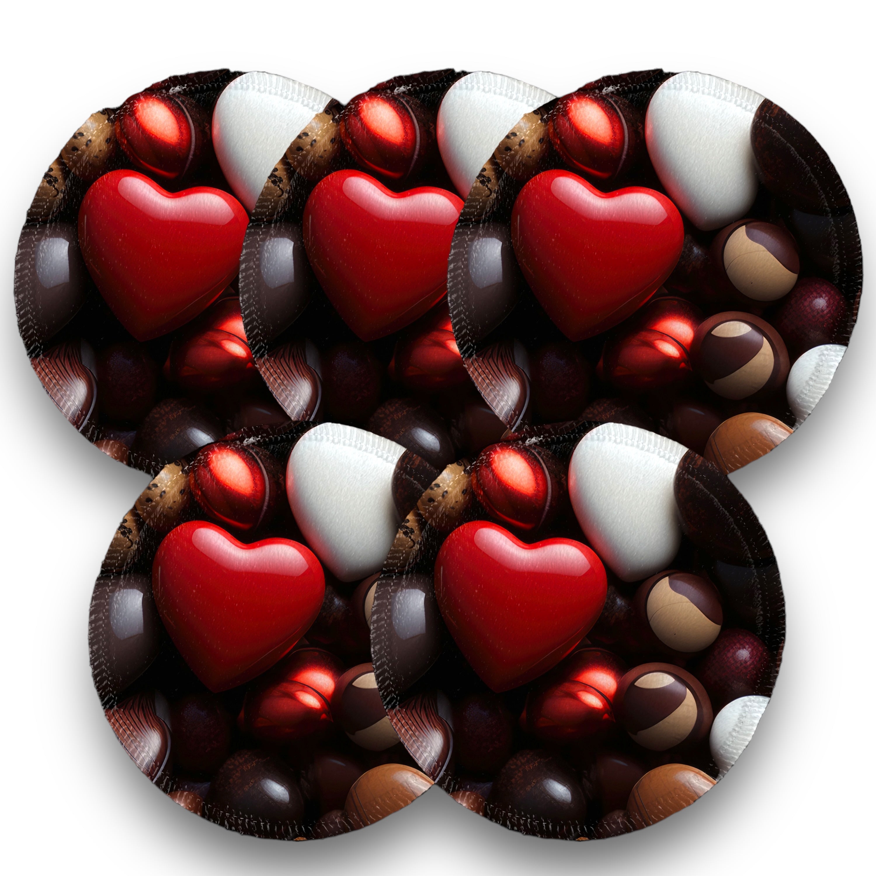Desmaquillantes chocolates pack 5 piezas 12 cms