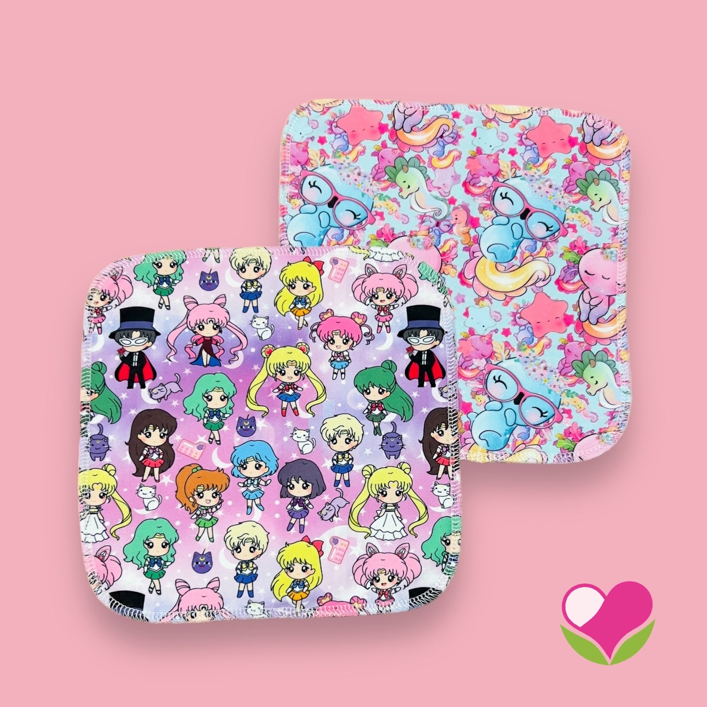 Pack 2 wipes desmaquillantes sailor ajolotes 22 cms