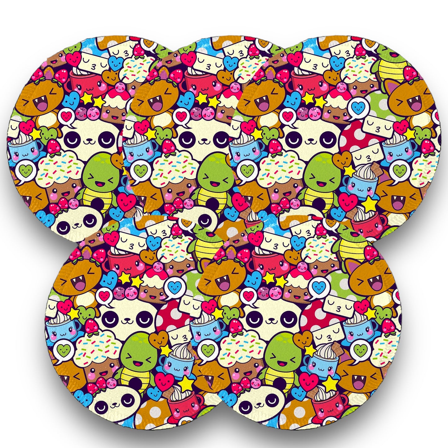 Desmaquillantes kawaii pack 5 piezas 12 cms