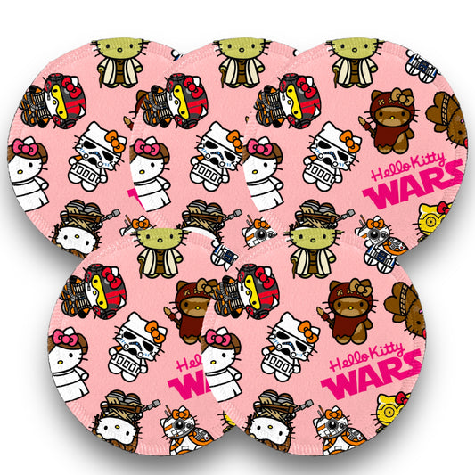 Desmaquillantes kitty wars pack 5 piezas 12 cms