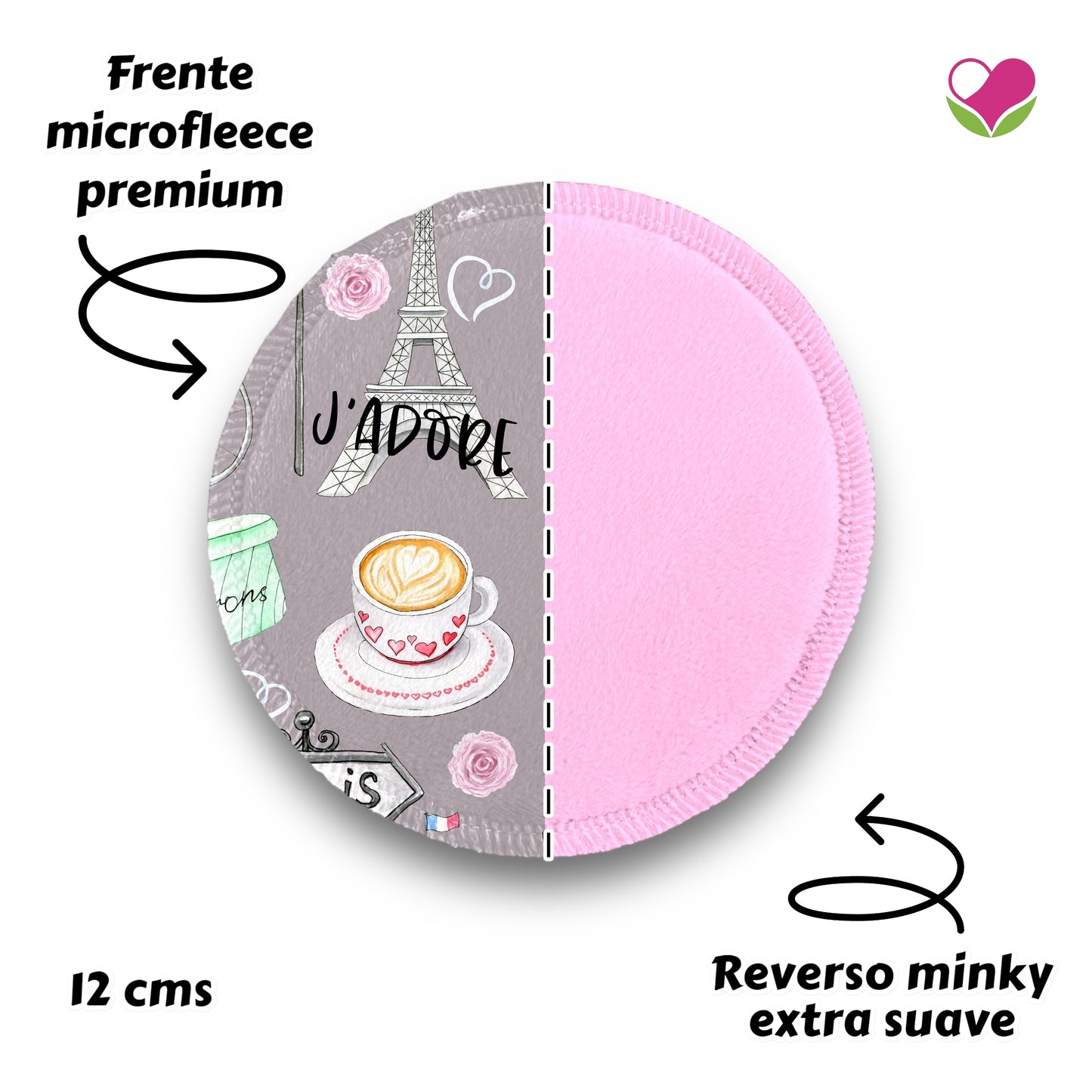 Desmaquillantes paris my love pack 5 piezas 12 cms