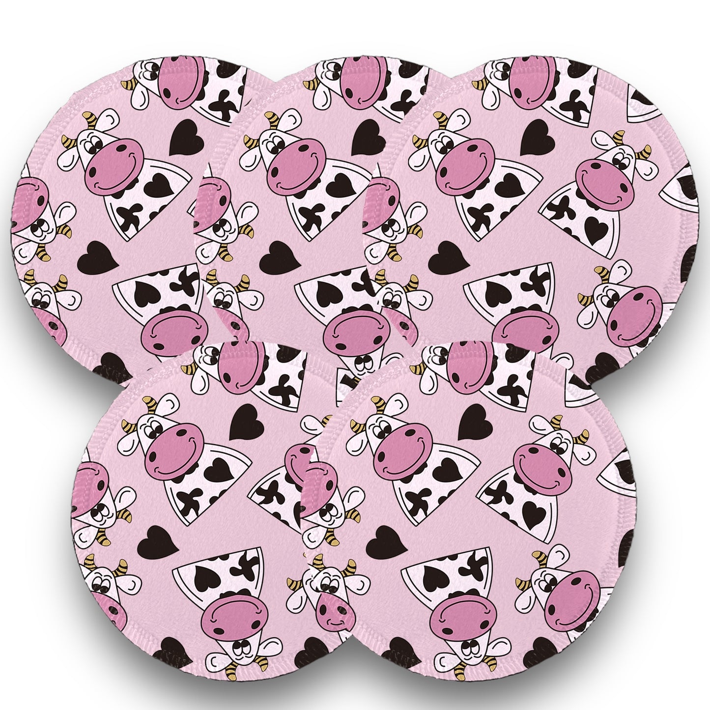 Desmaquillantes vaquitas  pack 5 piezas 12 cms